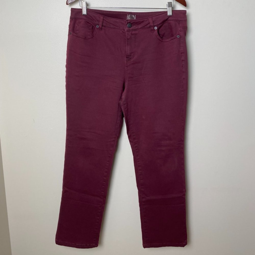Dressbarn burgundy pants size 12P
